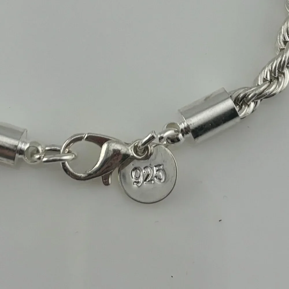 925 Silver Rope Bracelet - Picture 6 of 7